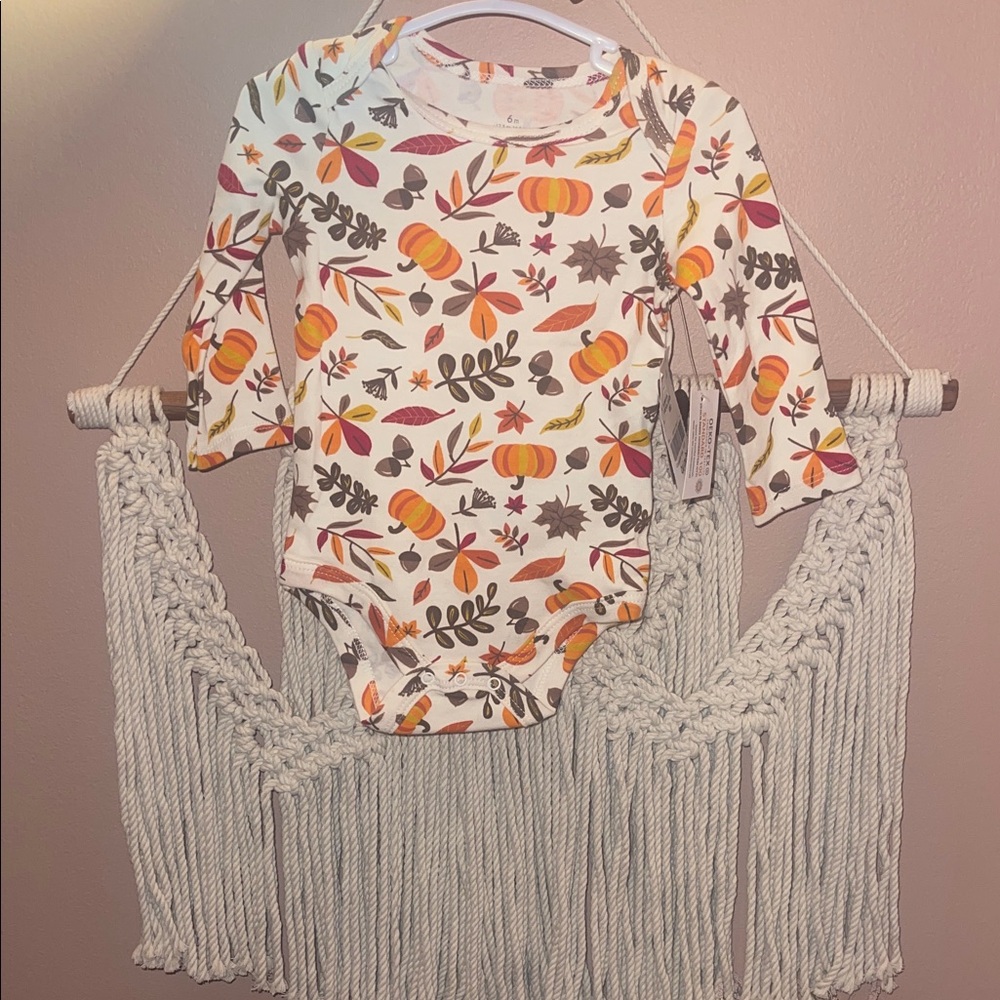 Baby Starters My 1st Thanksgiving Onesie - Brown and Orange